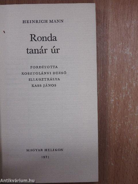 Ronda tanár úr