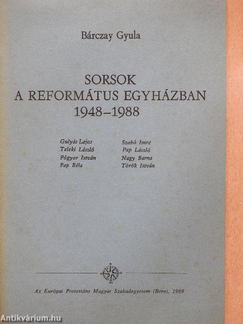 Sorsok a református egyházban