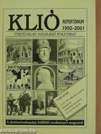 Klió repertórium 1992-2001.