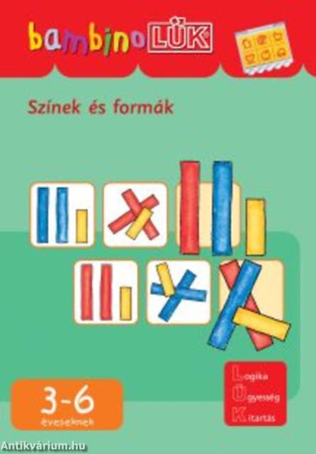 LDI-122 SZÍNEK ÉS FORMÁK 3-6 ÉVESEKNEK /BAMBINO LÜK/