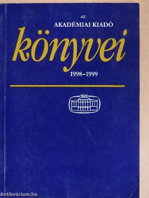 Az Akadémiai Kiadó könyvei 1998-1999