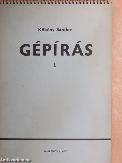 Gépírás I.