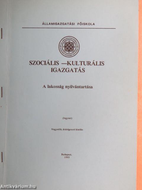 Szociális - kulturális igazgatás