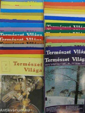 Természet Világa 1984, 1987, 1989, 1991-93. (vegyes számok, 35 db)