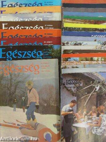 Az Egészség 1969-70., 1972-75., 1978-80. (vegyes számok, 29 db)