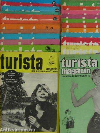 Turista Magazin 1974., 1976., 1979., 1982. (vegyes számok, 23 db)
