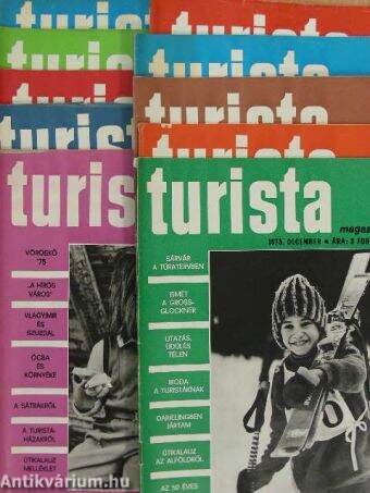 Turista Magazin 1975. (nem teljes évfolyam)