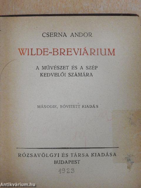 Wilde-breviárium