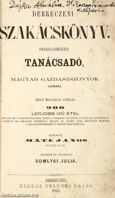 Debreczeni szakácskönyv