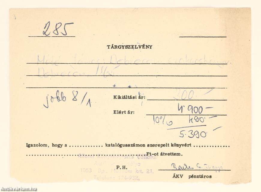 Debreczeni szakácskönyv