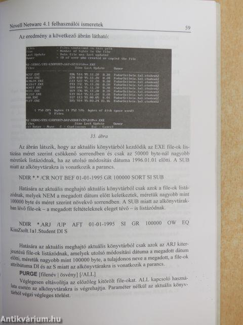 Novell Netware 4.1 felhasználói ismeretek