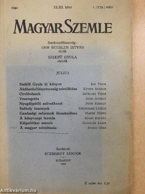 Magyar Szemle 1942. július