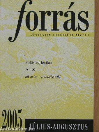 Forrás 2005. július-augusztus