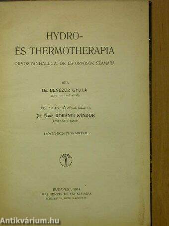 Hydro- és thermotherapia