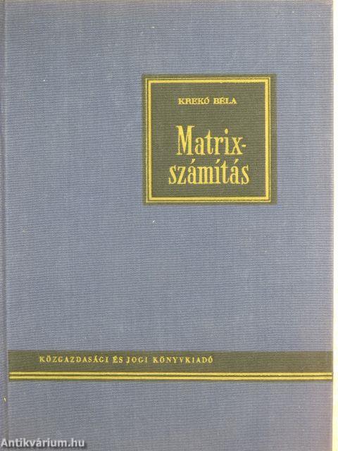 Matrixszámítás