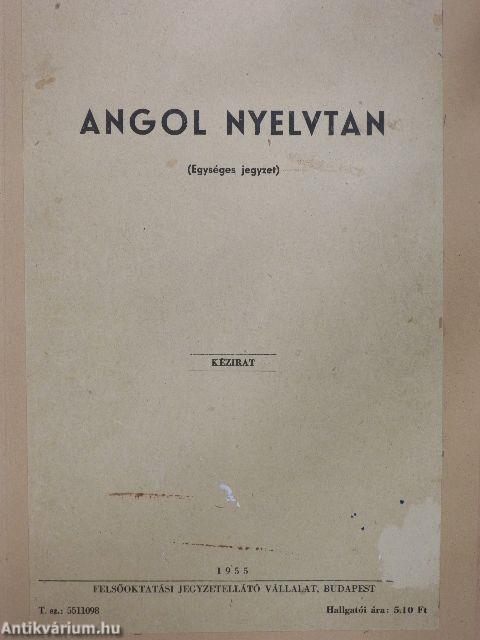 Angol nyelvtan