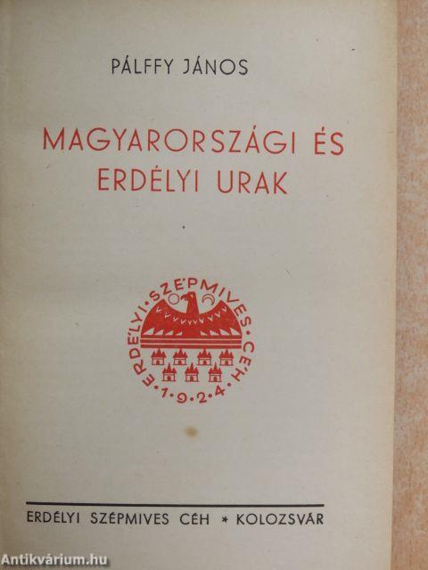 Magyarországi és erdélyi urak