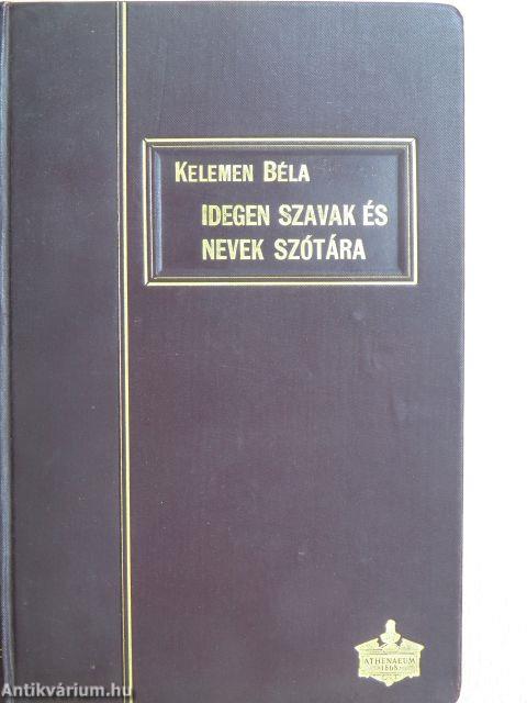 Idegen szavak és nevek szótára