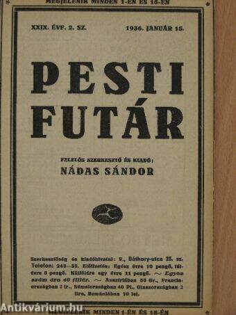 Pesti futár 1936. január 15.