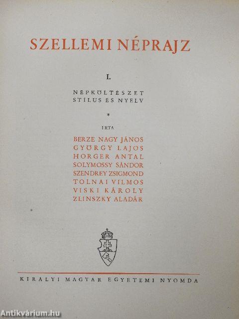 A magyarság néprajza III.