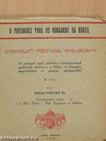 Gyakorlati portugál nyelvkönyv IX.