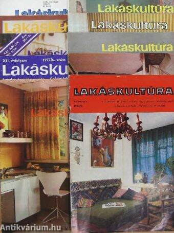 Lakáskultúra 1972-1989. (vegyes számok) (10 db)