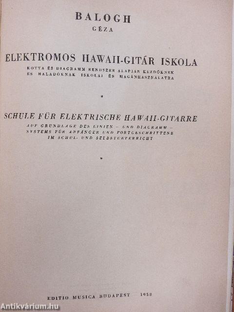 Elektromos Hawaii-gitár iskola