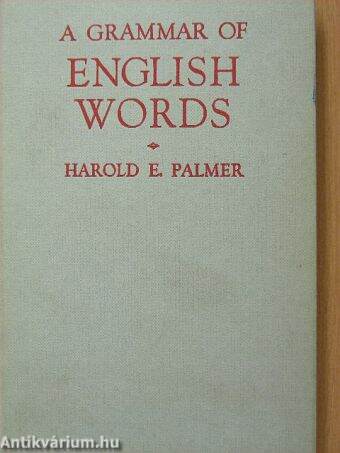 A Grammar of English Words