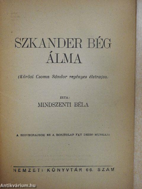 Szkander Bég álma