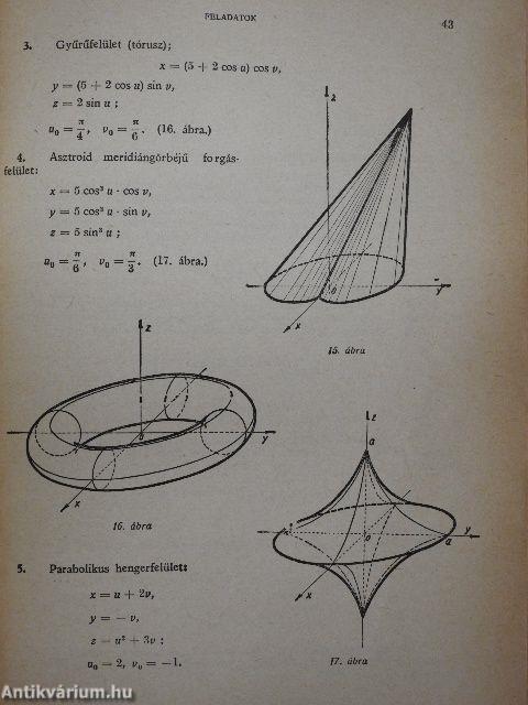 Műszaki matematikai gyakorlatok A. VI.