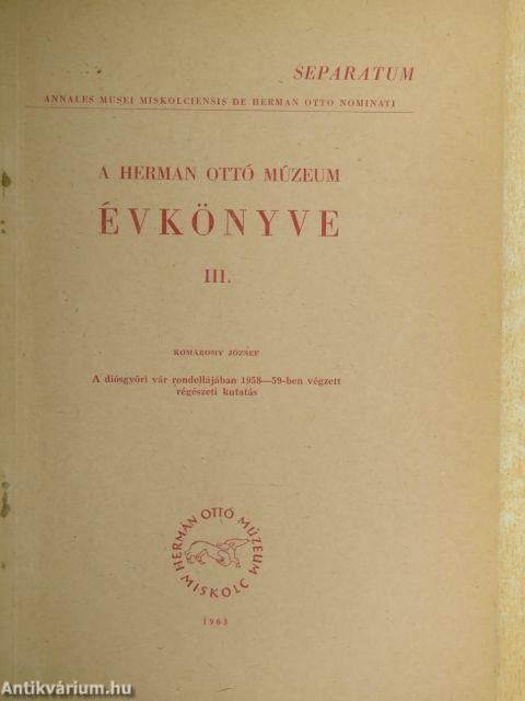 A diósgyőri vár rondellájában 1958-59-ben végzett régészeti kutatás