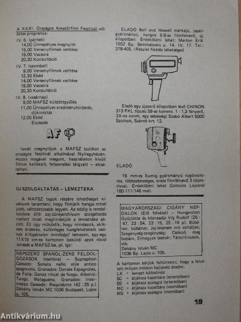 Amatőrfilm 1986/1-4.