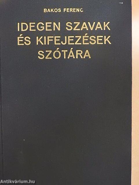 Idegen szavak és kifejezések szótára