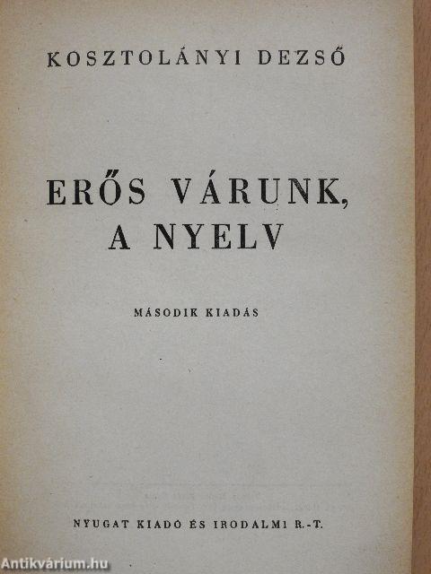 Erős várunk, a nyelv