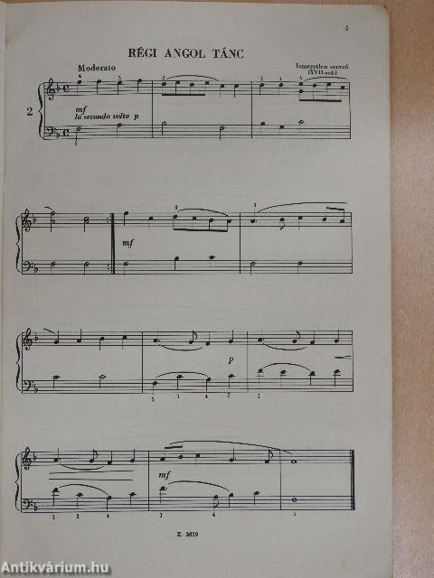Régi táncok gyermekeknek zongorára