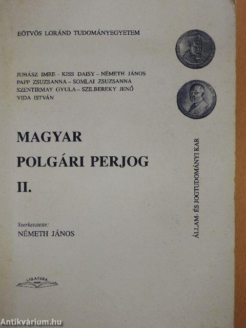 Magyar polgári perjog II.