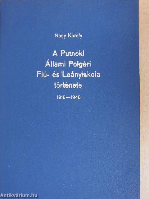 A putnoki állami polgári fiú- és leányiskola története