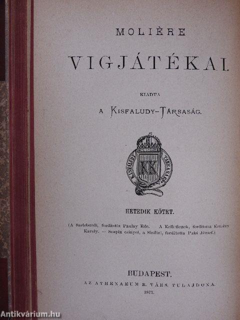 A képzelt beteg/Szerelem mint orvos/A szeleburdi/A kelletlenek/Scapin csinyei/A siciliai (Dr. Castiglione László könyvtárából)