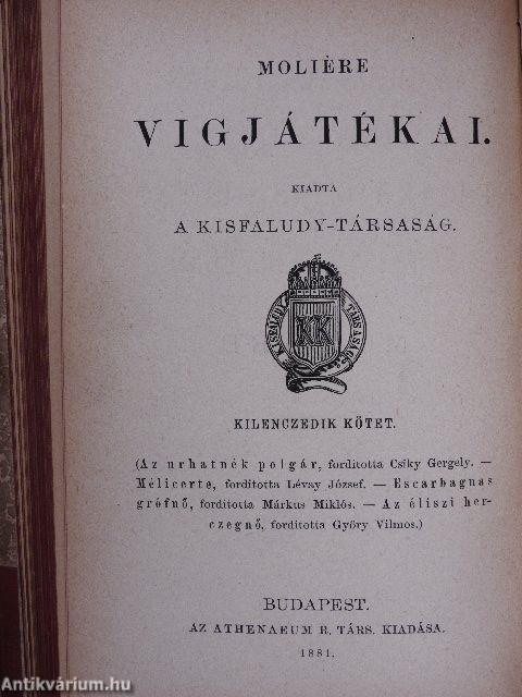 A botcsinálta doktor/Szerelmi perpatvar/Amphitrion/Az urhatnék polgár/Mélicerte/Escarbagnas grófnő/Az éliszi herczegnő (Dr. Castiglione László könyvtárából)