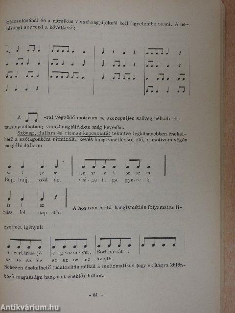 Az óvodai ének-zene foglalkozások módszertana