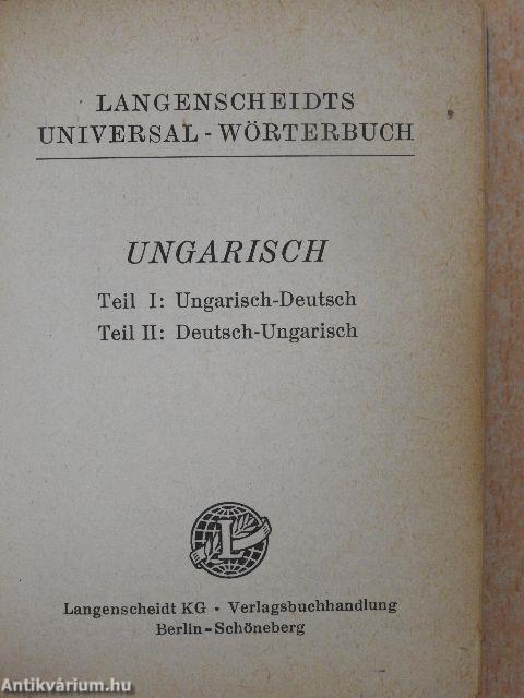 Langenscheidts Universal-Wörterbuch Ungarisch