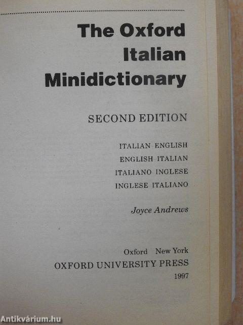 The Oxford Italian Minidictionary