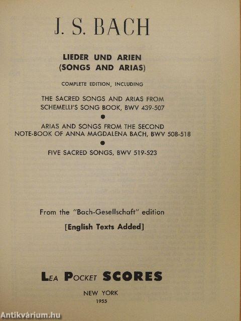 Lieder und Arien (Songs and Arias)