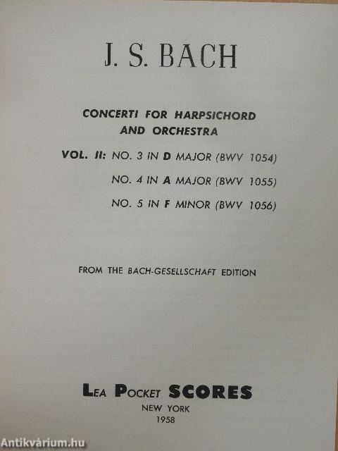 Concerti for Harpsichord and Orchestra II.