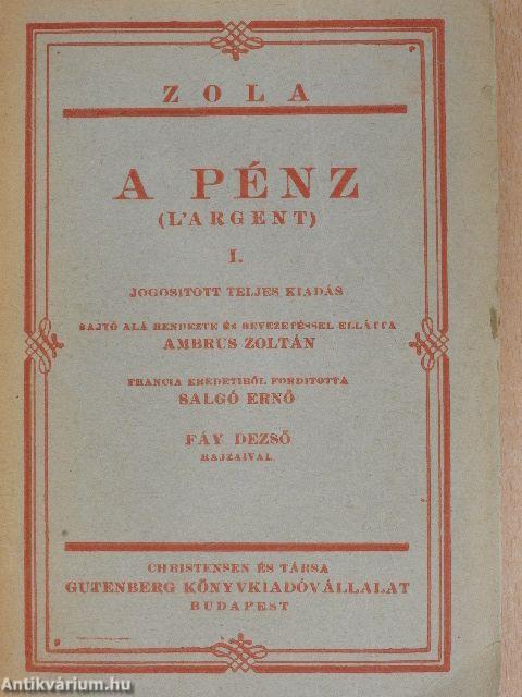 A pénz I-III.