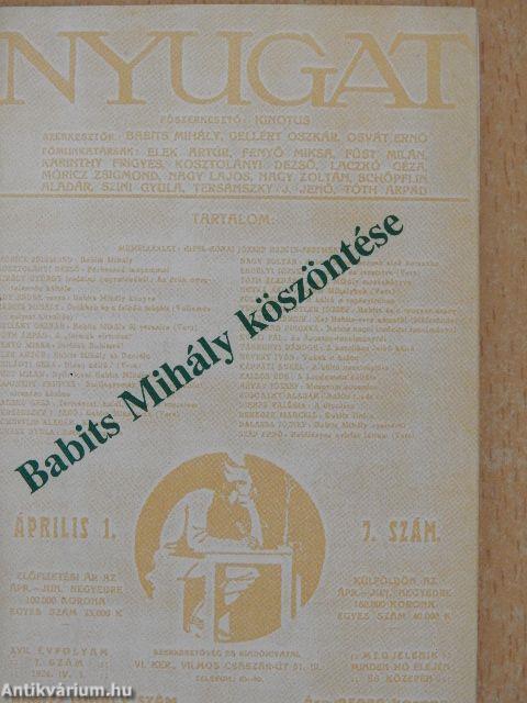 Babits Mihály köszöntése