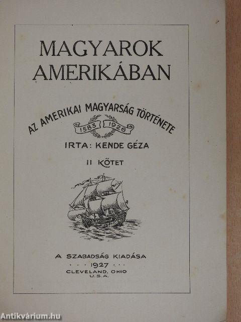 Magyarok Amerikában II.