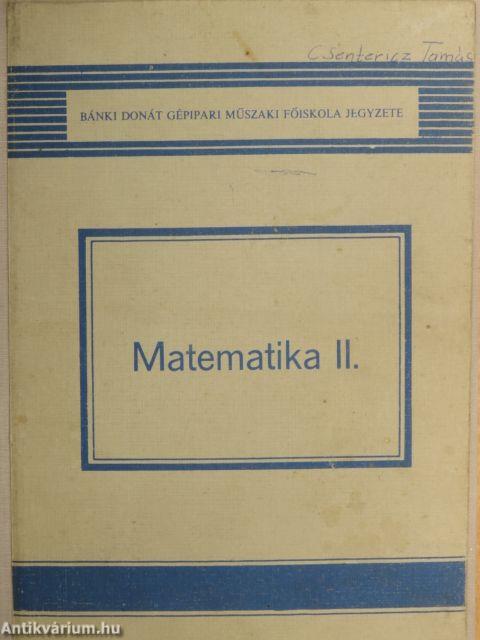 Matematika II.