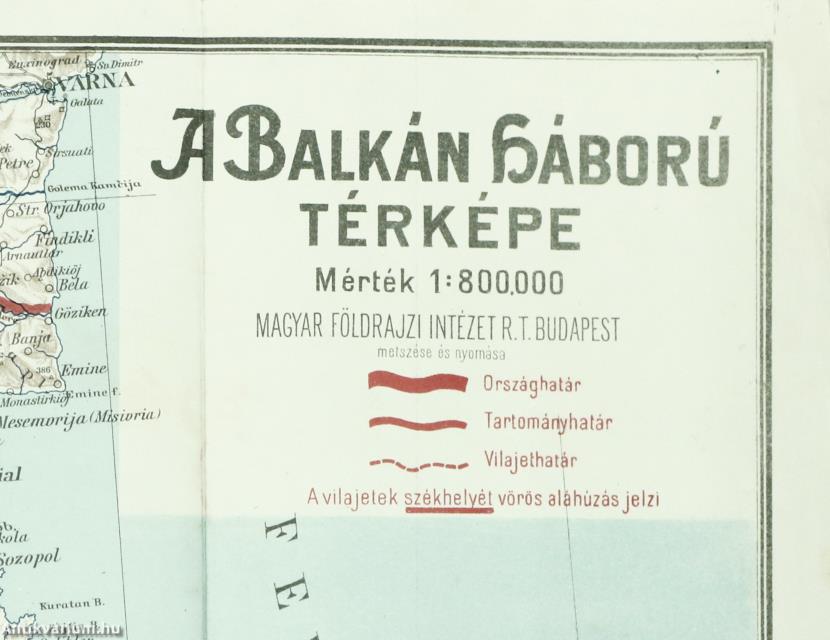 A Balkán-háború térképe
