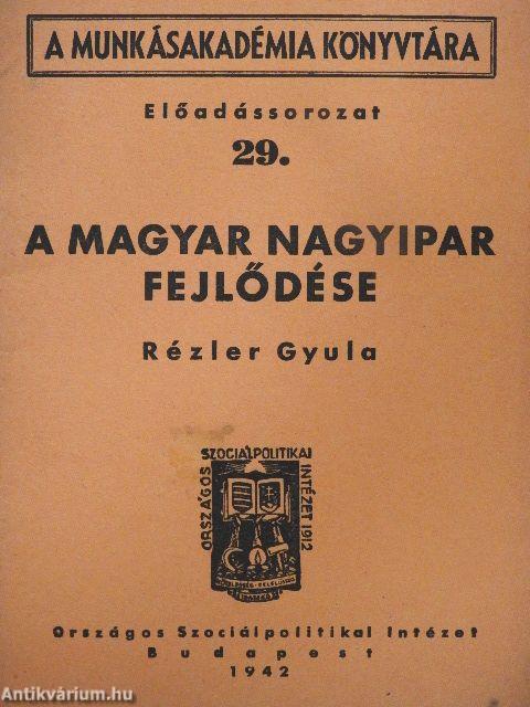 A magyar nagyipar fejlődése